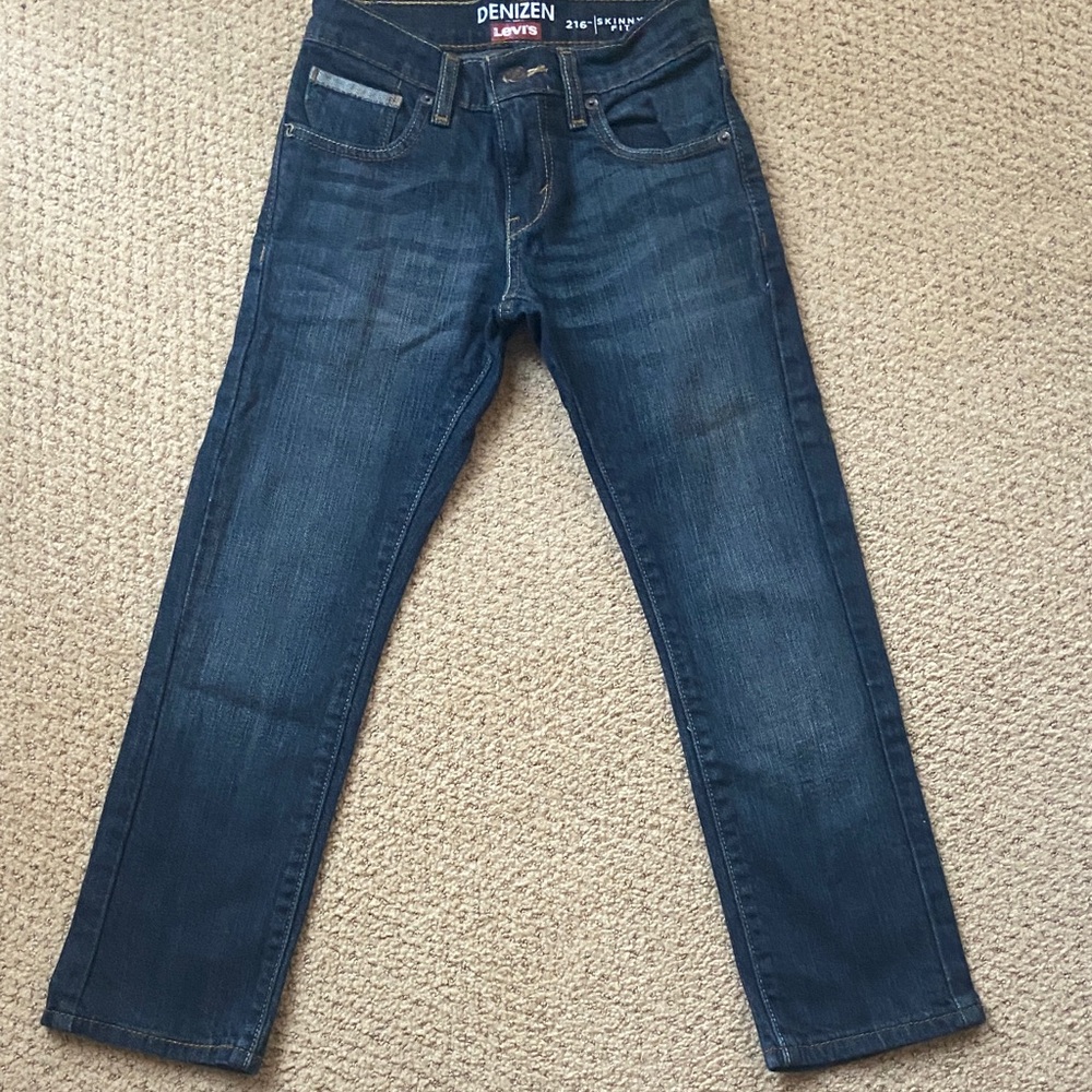 Levi's Dark Blue Straight Jeans for Men